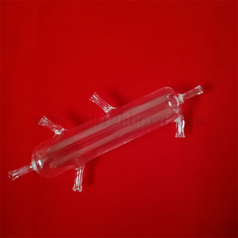 Anpassbare hochreinheit klare Quarzglasverdauungsrohr Pyrolyse Fusion Silica Reactor Rohr