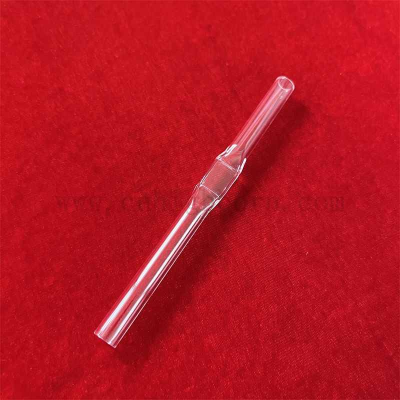 Transparente Wärmewiderstand Customisierte Form Quarz Fusion Silica Glasrohr