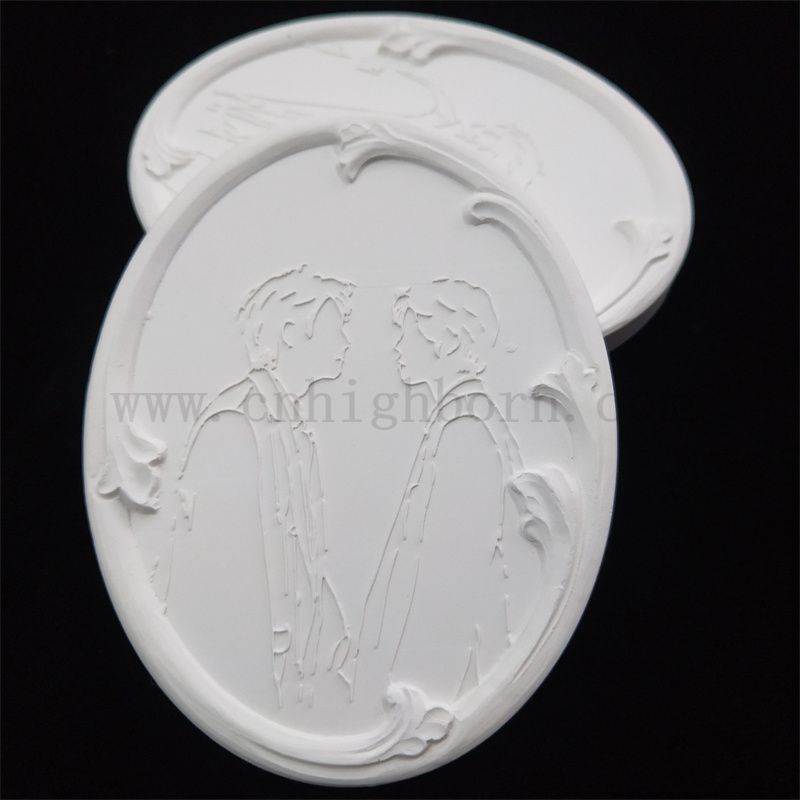 Die benutzerdefinierte einseitete Silhouette -Logo -Platte Aroma verdunstet die Gipsscheibe