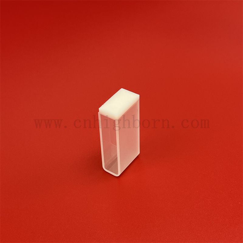 Laborinstrument optische Glaszellenspektrophotometer Standard Q105 Clear Quartz Cuvette mit rundem Boden