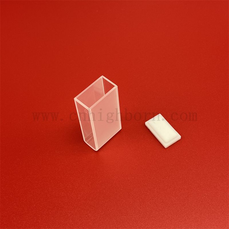 Laborinstrument optische Glaszellenspektrophotometer Standard Q105 Clear Quartz Cuvette mit rundem Boden