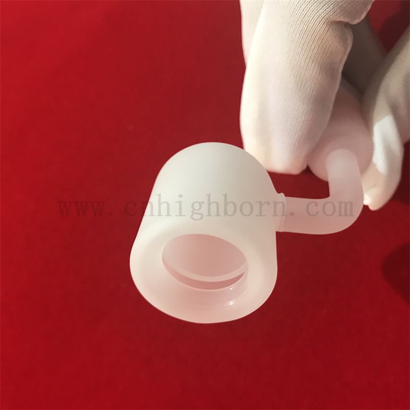 Wärmewiderstand flacher Boden undurchsichtig milchig weißer Quarzknalze