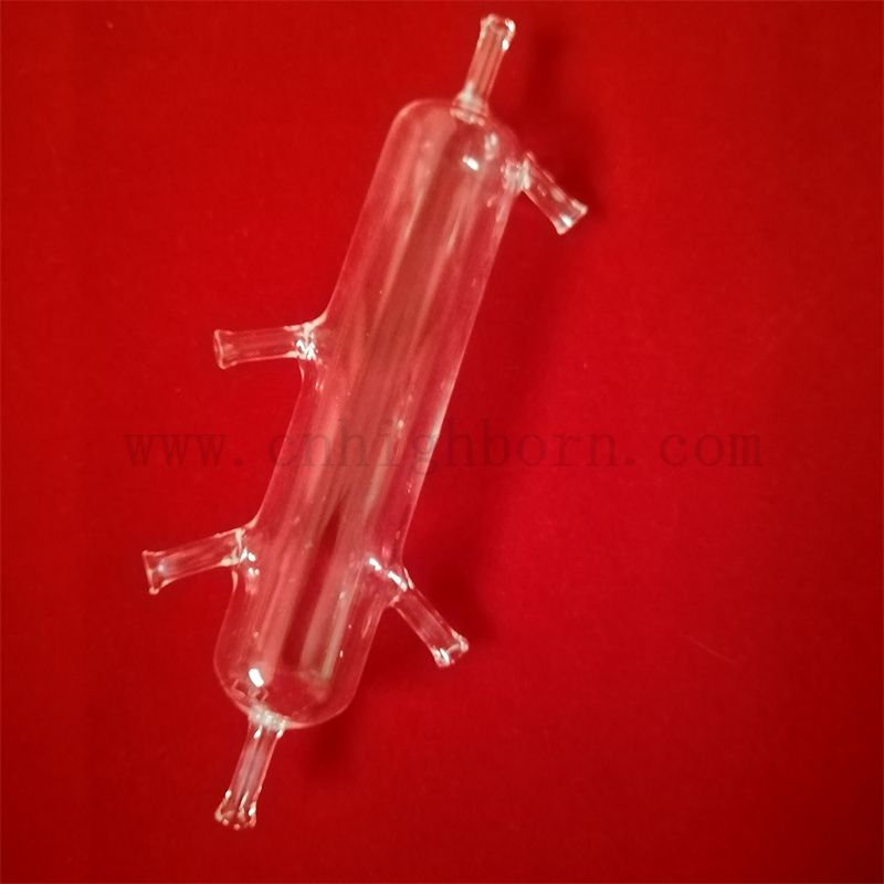 Anpassbare hochreinheit klare Quarzglasverdauungsrohr Pyrolyse Fusion Silica Reactor Rohr