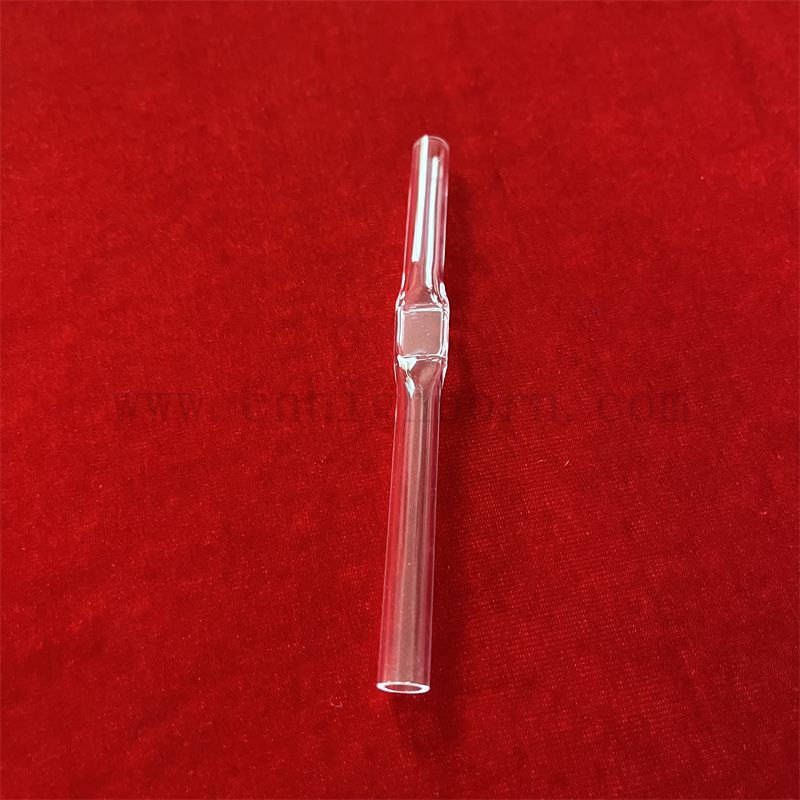 Transparente Wärmewiderstand Customisierte Form Quarz Fusion Silica Glasrohr