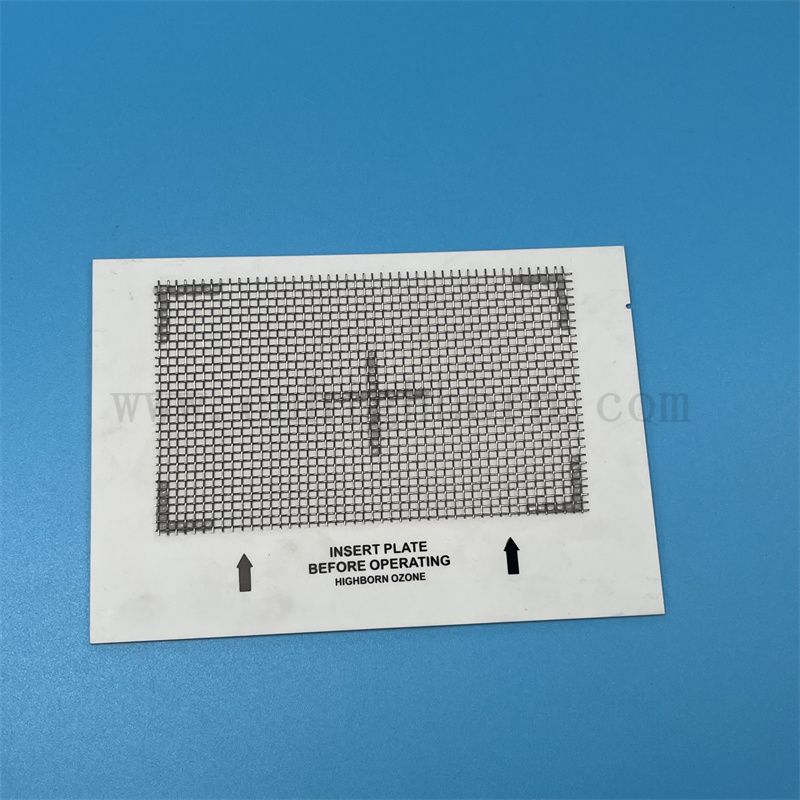 Edelstahl -Metallgitter Keramik -Ozonplatte für Ozonmaschinen verwenden
