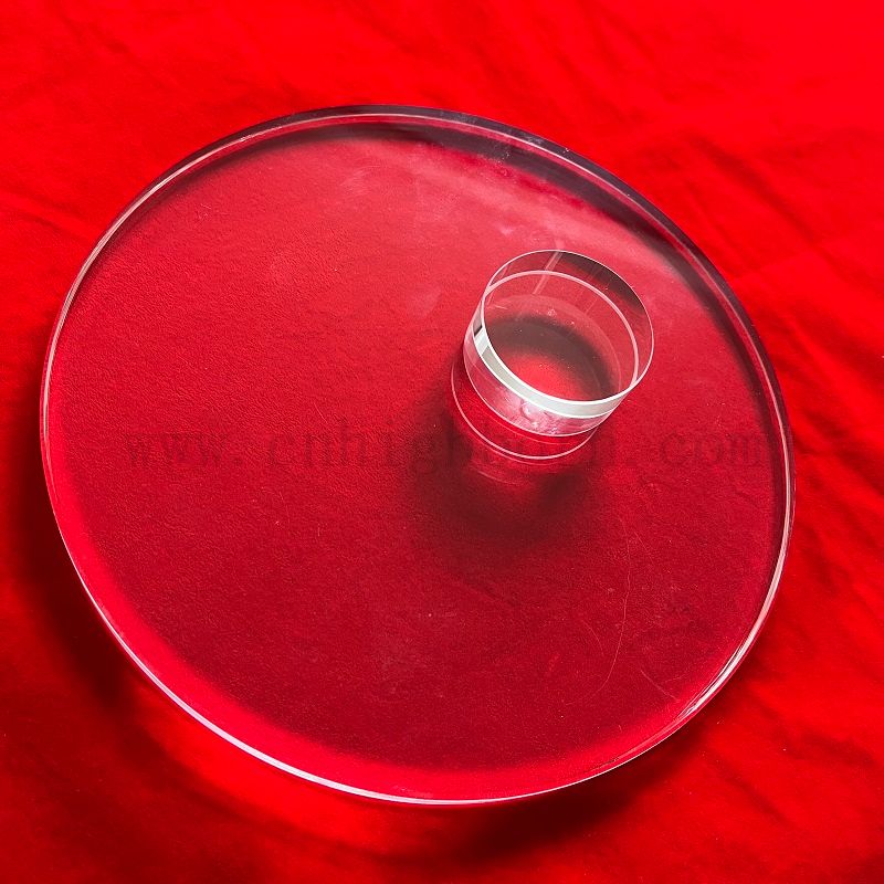 Customized JGS2 Clear Optical Round Fused Silica UV Quarzglasfenster