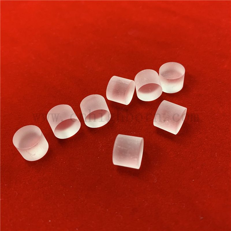 Kleine sandsprengte durchscheinende fusionierte Silica Quarzglasstange