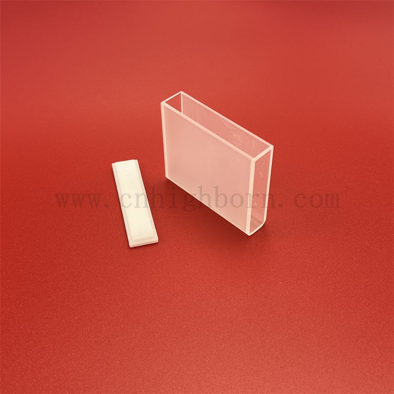 Laborfluoreszenzprobe Pool Zweikanal-Spektrophotometer-Küvette 17,5 ml Q/G108 Quarzglaszelle