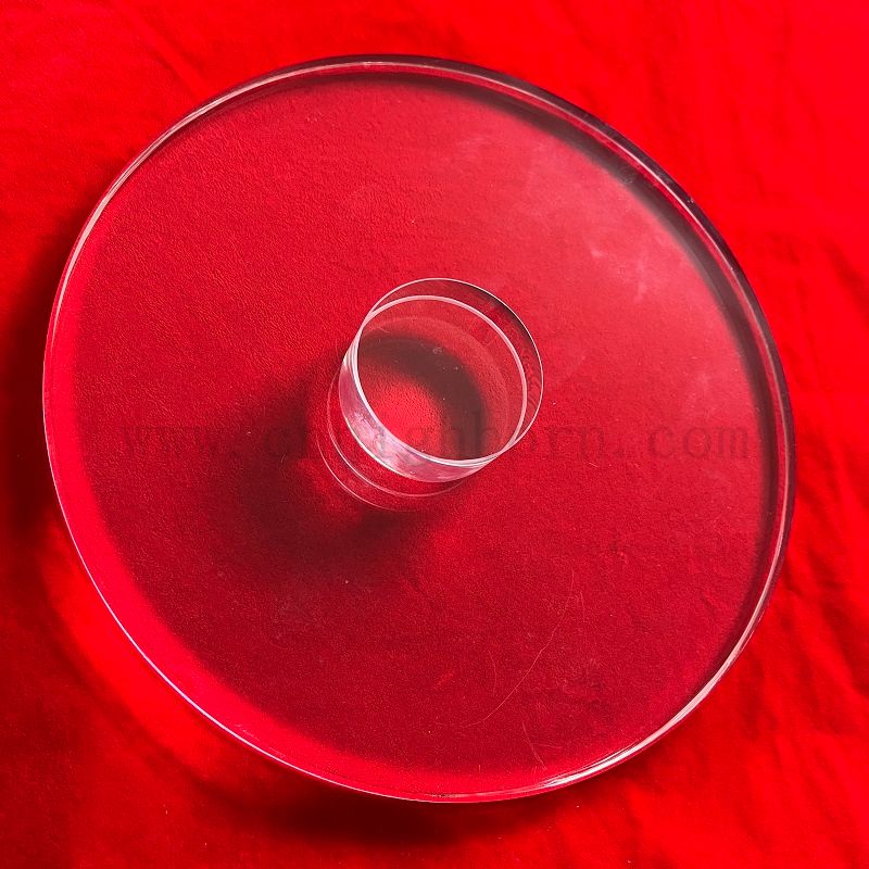 Customized JGS2 Clear Optical Round Fused Silica UV Quarzglasfenster