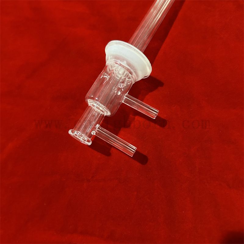 Klarer Wärmewiderstand Customisierte Form Fusion Silica Quarzglasröhrchen