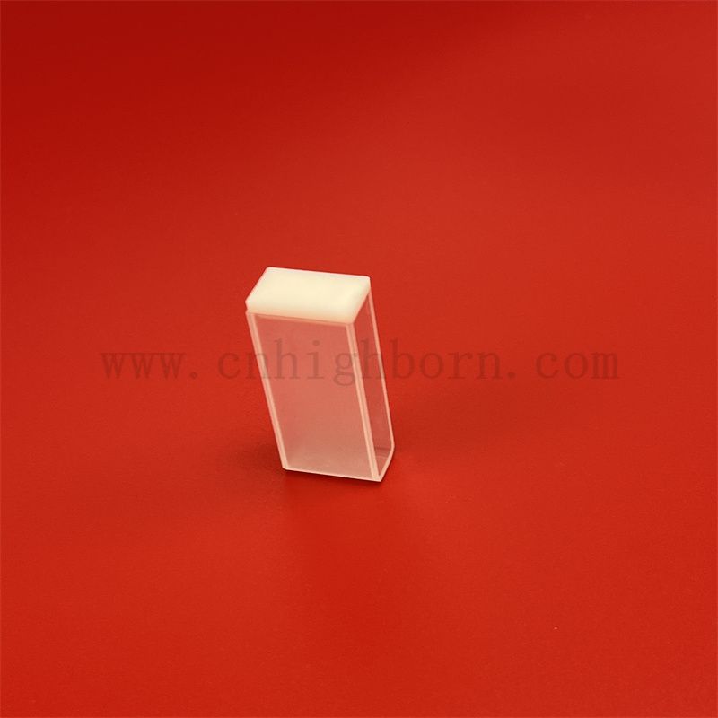 Laborinstrument optische Glaszellenspektrophotometer Standard Q105 Clear Quartz Cuvette mit rundem Boden