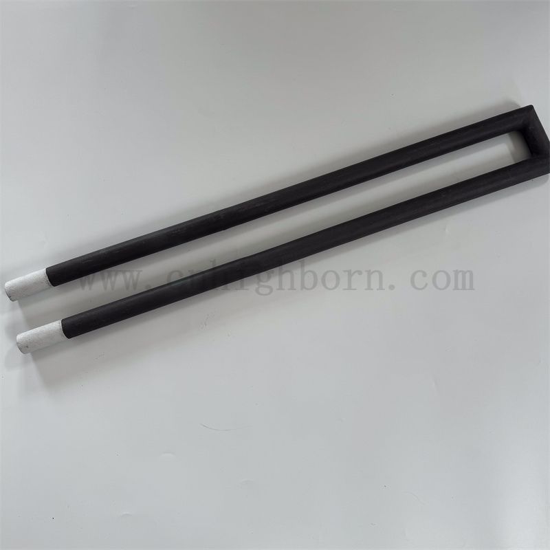 Refraktäres Siliziumkarbidheizungselement -Isolator Sic Keramik U -Typ -Röhrchen