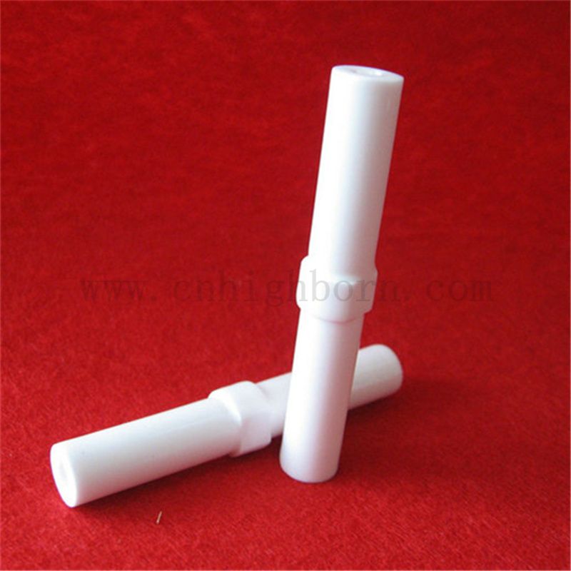 Oberflächenverglasierte Aluminiumoxid -Elektrodenzündungsrohr -Isolator Al2o3 Keramikzündungsrohr