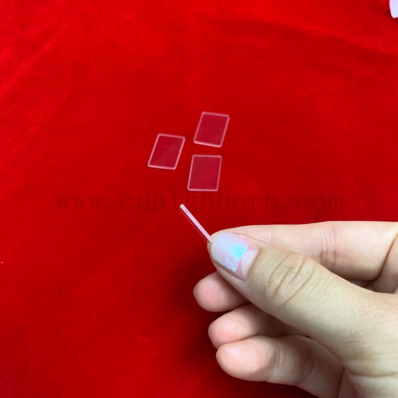 Customisierte Hochkorrosionswiderstand quadratische transparente Quarzglasplatte