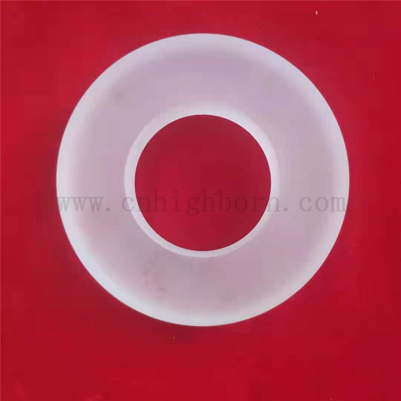  Customized Precision Schneiden gefrorener ringförmiger Quarzglasflansch