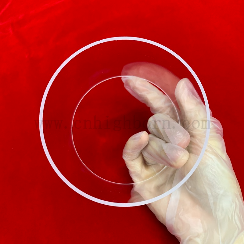 Hochreinheit UV Clear Quarzglas Schweißflansch für Quarzreaktor