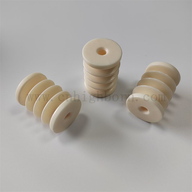 Polished Textile Keramic Garn Drahtführer Roller Alumina Keramik Textil Teppichmaschinen Ersatzteil Teil