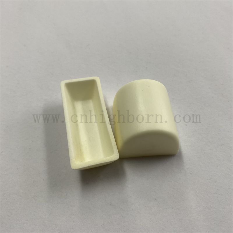 Hochtemperaturbeständiges Al2O3 Keramik Rundkucible Aluminiumoxid -Porzellan -Verbrennungsboot