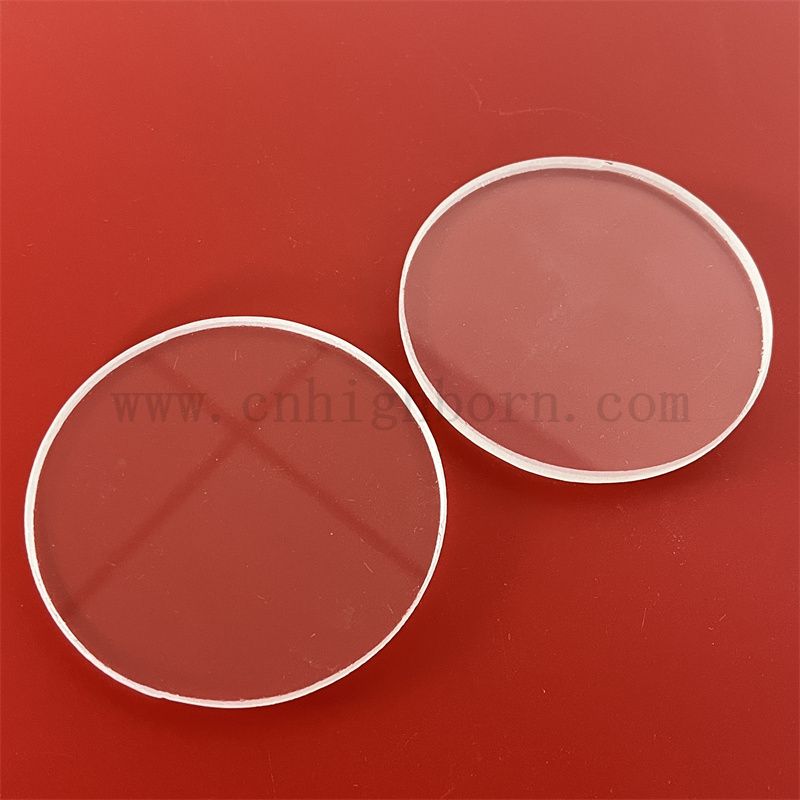 Hochreinheit transparente Zirkula Silica Glass Panel runde Quarzscheibe