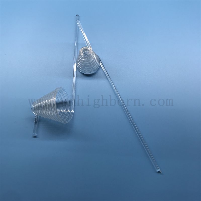 Wärmewiderstand klar maßgeschneiderte helikale Quarzfusekieselglasrohr