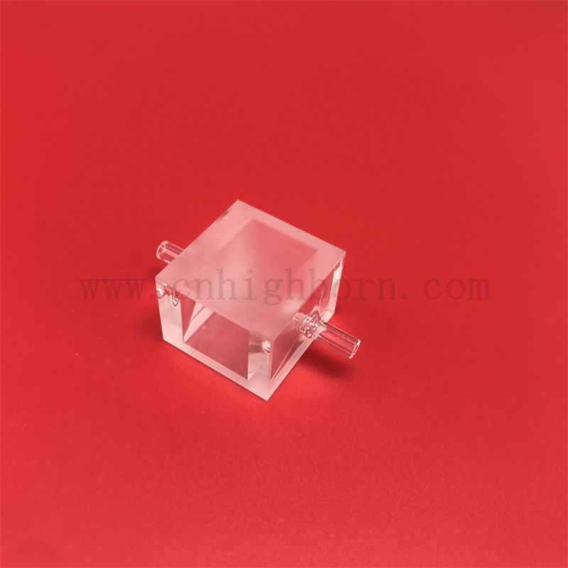 Laborforschungsquarz Instrumente Quarz fluoreszierende Glaskuvetten