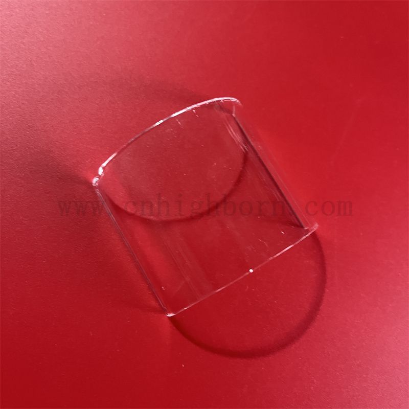 Hochreinheit transparent halbe runde Glasbogenquarzblatt 