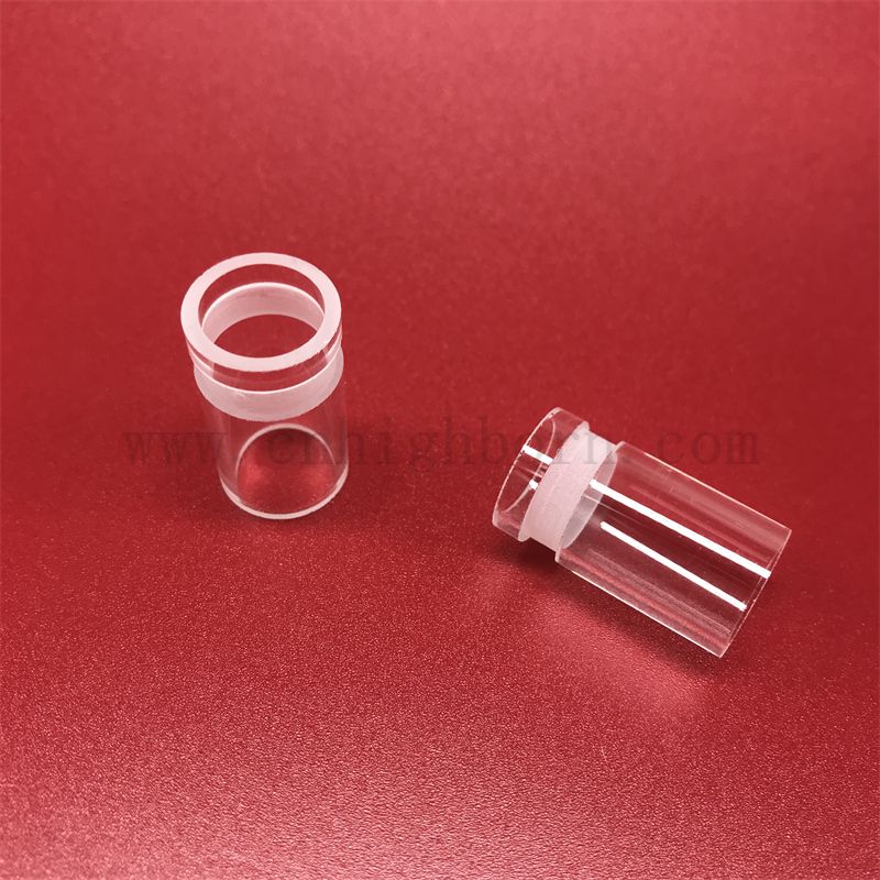 Wärmewiderstand Clear Clear Quarzglasrohr mit Laserbohrlöchern angepasst