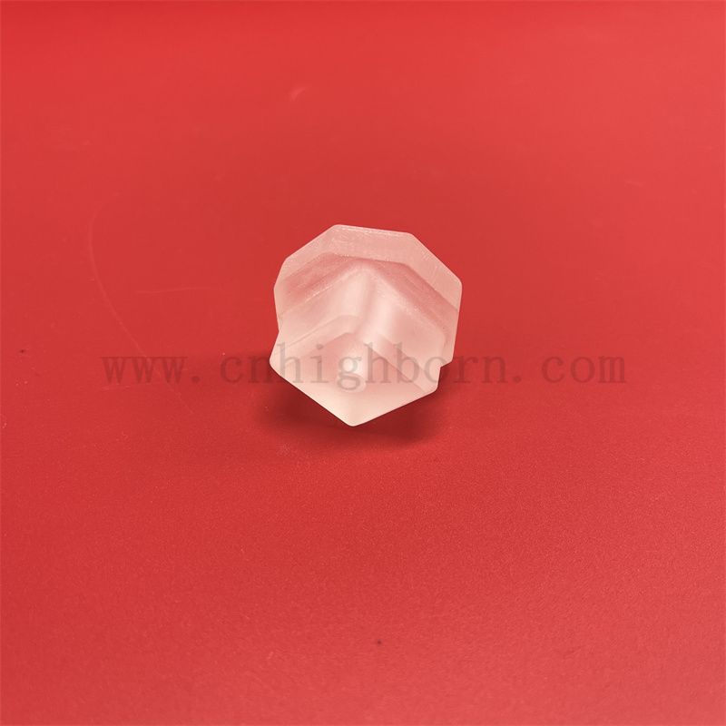 Customized Form Wärmefestes gefrostetes rund Quarzteileblatt 