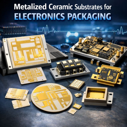Metallisierte Keramiksubstrate für Elektronikverpackungen