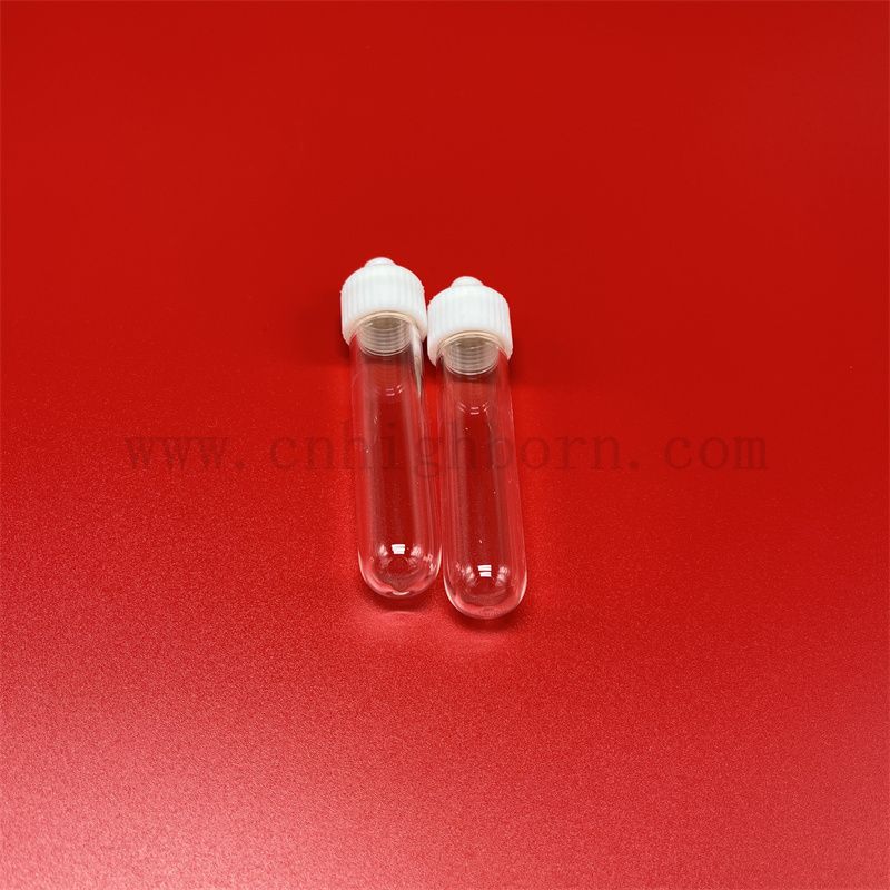 Runde untere Quarzrohr 