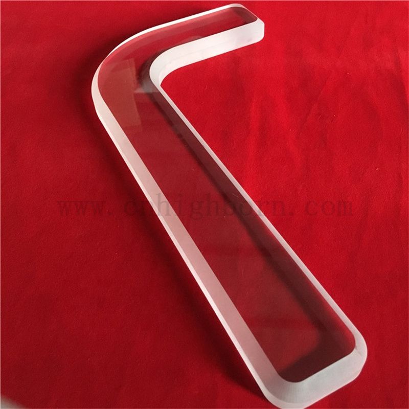Customized Special Form Stiefoberfläche transparente Quarzglasplatte