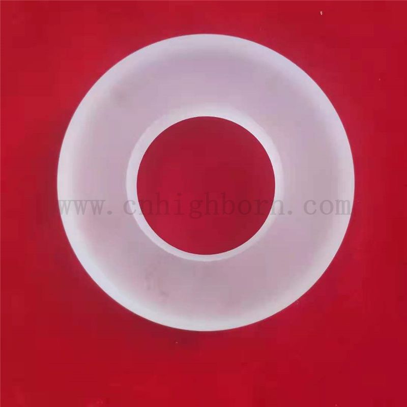 Ringf&ouml;rmiger Flansch aus Quarzglas