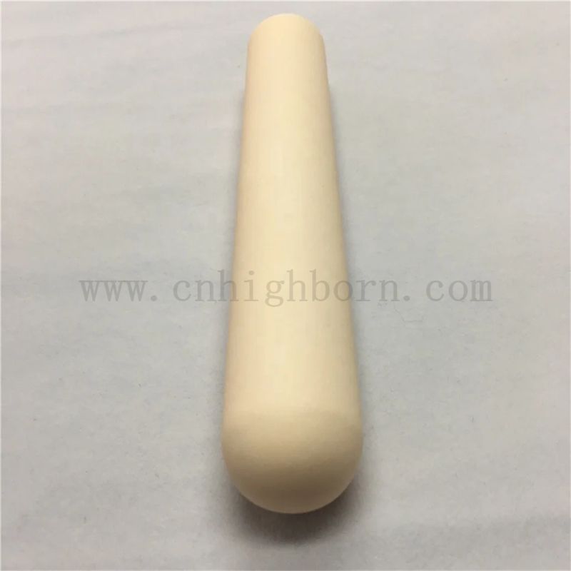Benutzerdefinierte Hochtemperaturwiderstand Al2O3 Aluminiumiums -Keramikrohr Aluminiumoxid Keramik Ein Ende geschlossene Rohr