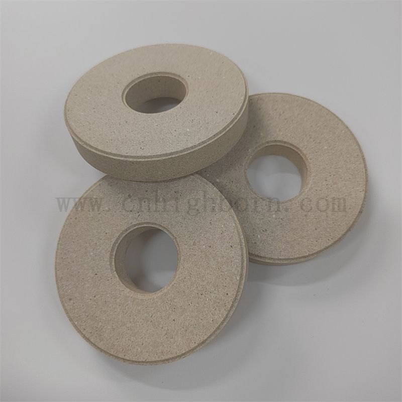 Refractory Cordierit Disc Isolator Mullite Board Customized Keramic Ring