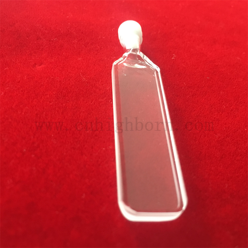 Hochgenauige Küvette Quarzpools Standard Rechteckige Zelle Rundes Boden Quarzglas Cuvette