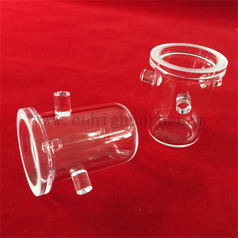 Wärmewiderstand Customized Lab Research Clear Quartz Glass Crucible
