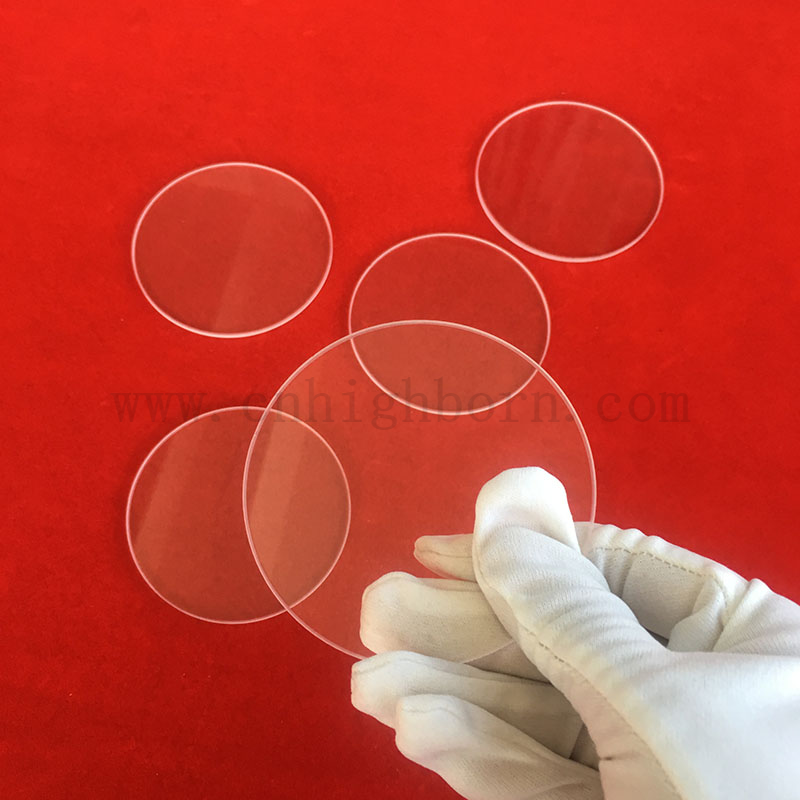 Runde transparente Silica Quarzglasscheibe für Wärmebeobachtungsfenster
