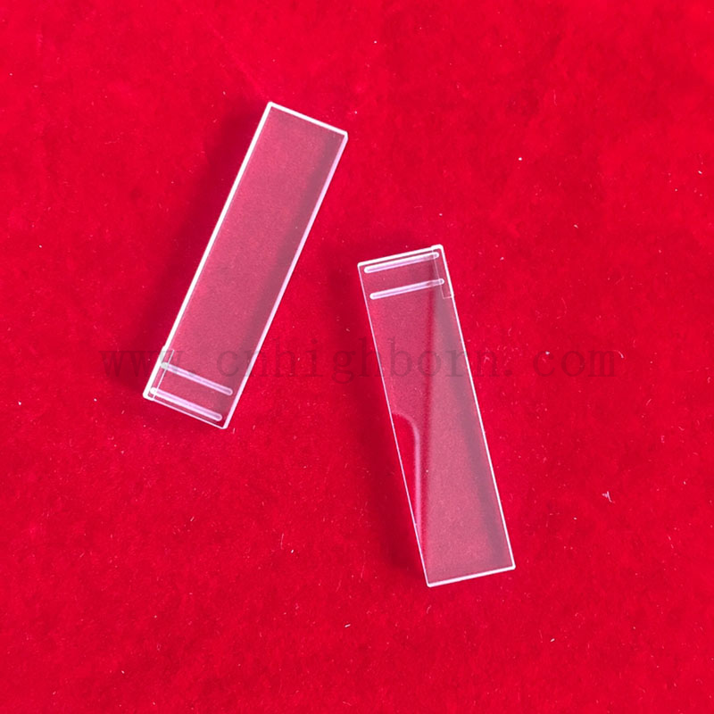 Transparente Spezial -CNC -Teile ausgefallene Quarzschlitzplatte