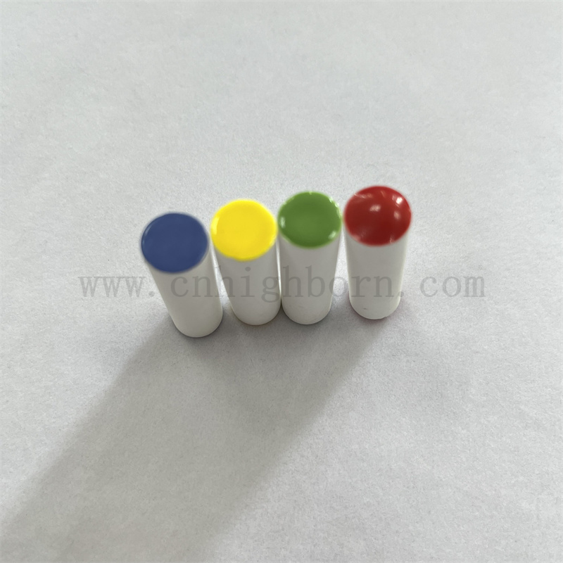 Neue Energiefahrzeug -Aromatherapie -Stick beide Enden farbenfrohe glasierte poröse Keramikaroma -Diffusorstangen