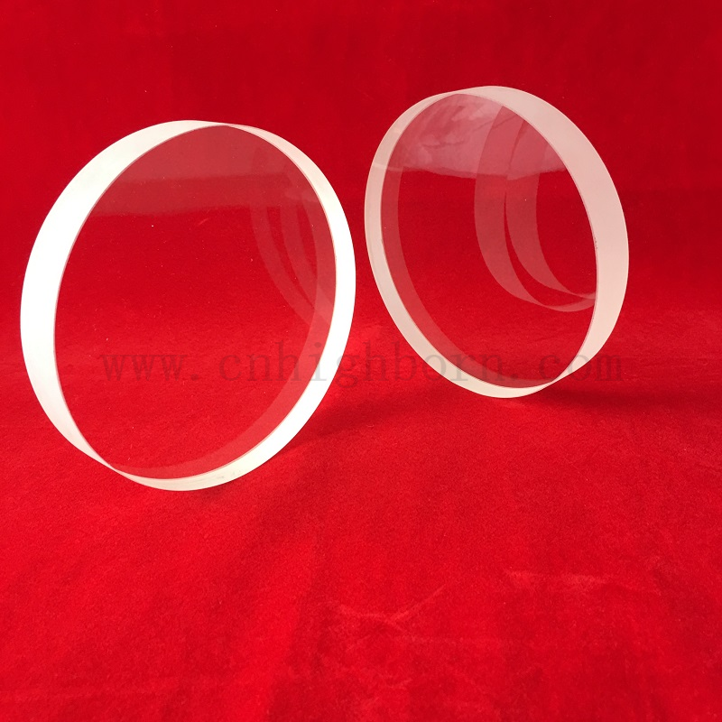 Hohe Präzision 20mm Sehglas klarer kreisförmiger Quarzglasscheibe