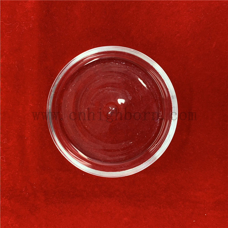Labor verwenden Wärmewiderstand klarer runde Quarzglas Petrischale
