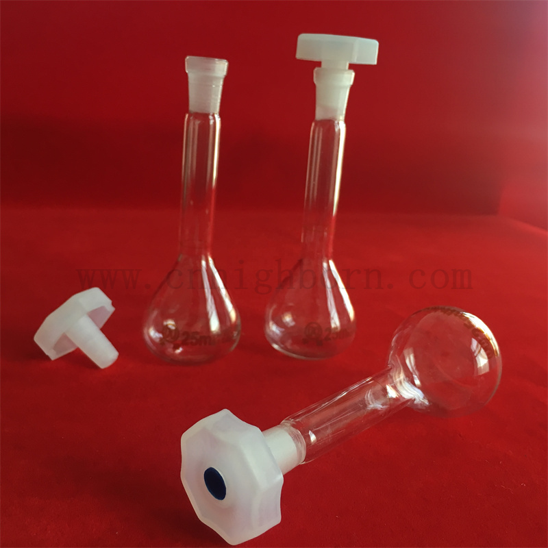 Clear Lab Borosilicat Glass Volumendiolflasche mit versiegeltem Oberteil