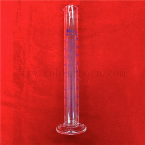 Labortests Maßgeschneiderter Messzylinder aus klarem Borosilikatglas