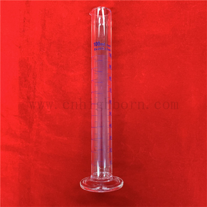 Labortests Clespecized Clearized Cleary High Borosilicat Glass Graduated Zylinder