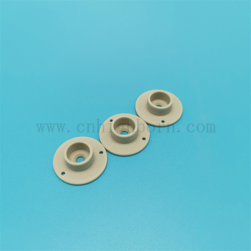 Präzisionsbearbeitung Aln Ring Aluminiumnitrid Keramik Isolierscheibe 