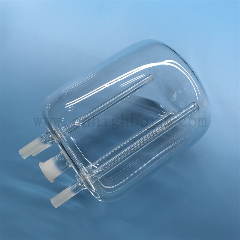 Hochtemperaturwiderstand transparenter maßgeschneiderter Quarzglasreaktor