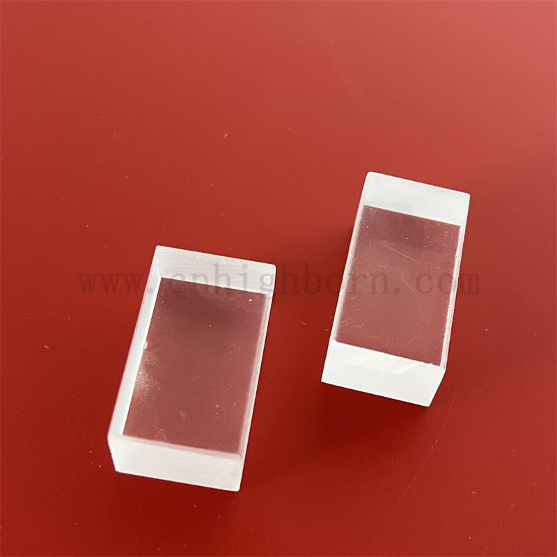 Benutzerdefinierte zwei Seiten frostige rechteckige Quarzglas dicke Platte Fusions Silica -Panel