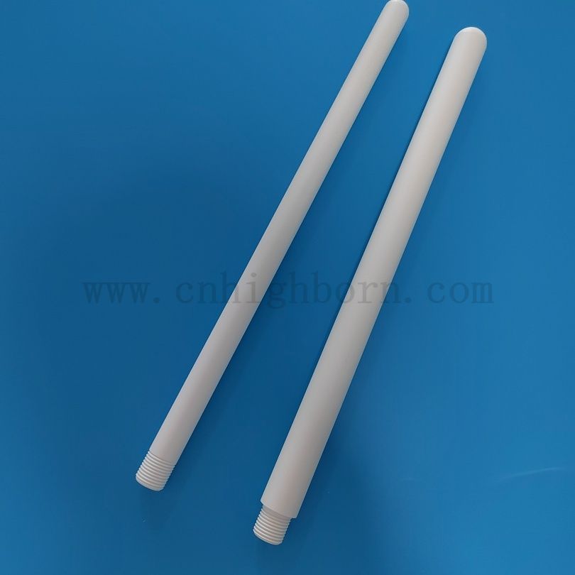 Customized 99% Reinheit Bn Keramikschutzrohr Keramikschlauch mit Gewinde 