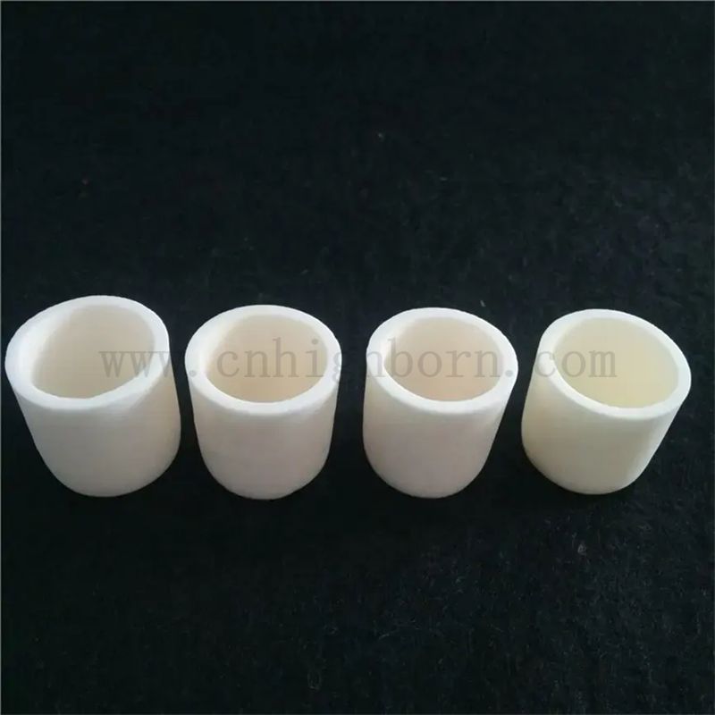 99% 95% AL2O3 Keramikheizung Aluminiumoxid Keramik kleiner Schmelztiegel mit flachem Boden
