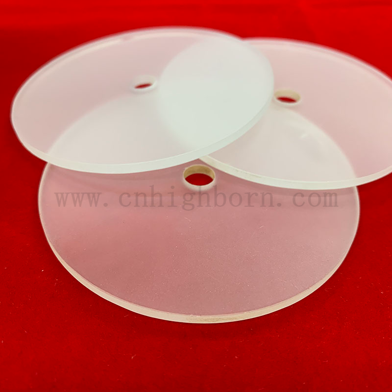 Opake perforierte Frosted Quartz Glass Plate Quartz Optical Objektiv